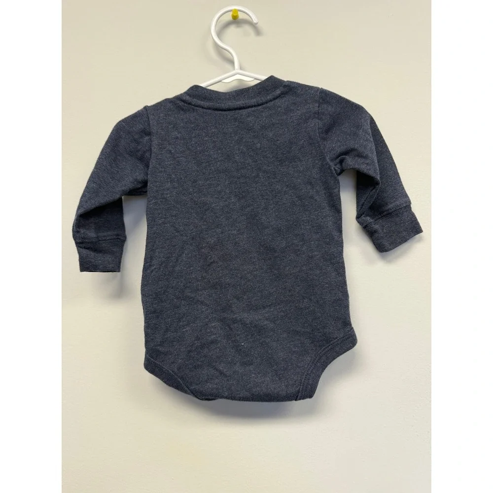 Carhartt‎ Baby Boys Long Sleeve Construction Bodysuit Gray 6M RN13706